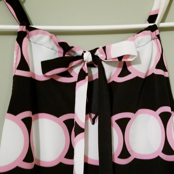 NWOT Crown & Ivy Pink & Navy Dress MRSP $88.00 - Picture 5 of 6